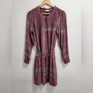 Fatface Bohemian Boho Made in India Floral Mini Dress Balloon Sleeves Size 8